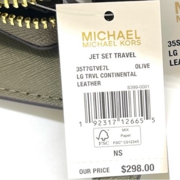 Michael Kors Large Jet Set Travel Continental Wristlet Phone Holder Wallet - Picture 9 of 11